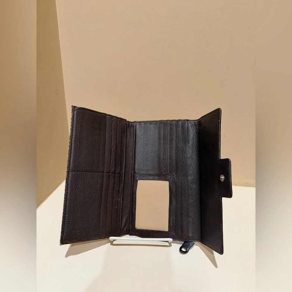 Dior Oblique Beige/Brown Long Wallet Canvas & Leather
